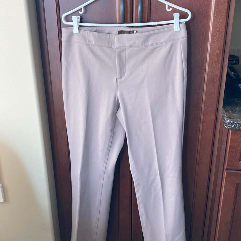 Crosby Cotton Blend Beige Pants Size 8